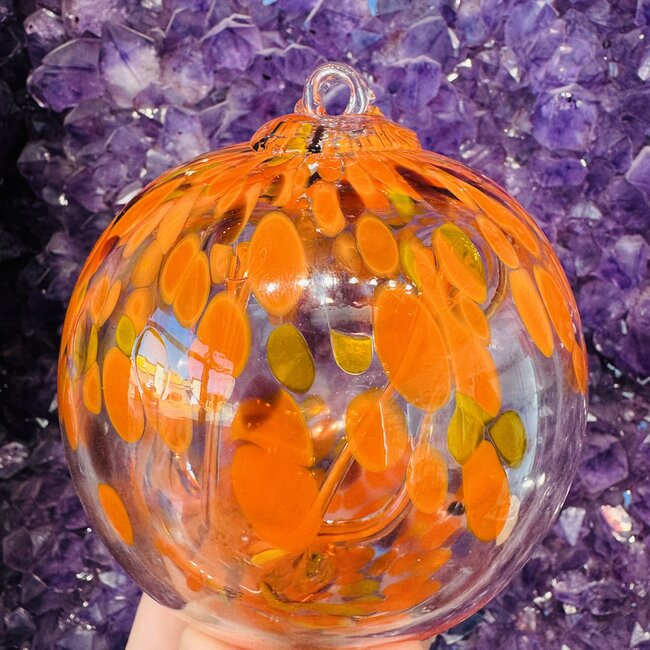 Witch Ball & Stand - 4" - #9