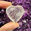 Clear (Crystal) Quartz Faceted Hearts - Medium 1.5-2" (High Grade)