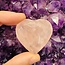 Rose Quartz Faceted Heart