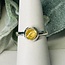 Imperial Topaz Rings - Size 7 Round Circle Bezel Set - Sterling Silver