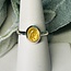 Imperial Topaz Rings - Size 8 Oval Bezel Set - Sterling Silver