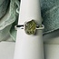 Moldavite Rings - Size 6 Rough #1 Bezel Set - Sterling Silver Raw Natural