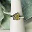 Moldavite Rings - Size 6 Rough #1 Bezel Set - Sterling Silver Raw Natural