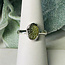 Moldavite Rings - Size 7 Rough Bezel Set - Sterling Silver Raw Natural