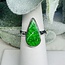 Maw Sit Sit Rings - Size 6 Teardrop Pear Bezel Set - Sterling Silver