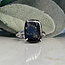 Nuummite Rings - Size 10 Rectangle Claw Prong Set - Sterling Silver
