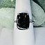 Nuummite Rings - Size 10 Rectangle Claw Prong Set - Sterling Silver
