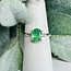 Green Kyanite Rings - Size 7 Oval Faceted - Claw Prong Set Sterling Silver