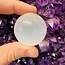 Selenite (Satin Spar Gypsum) Sphere Orb - 35-40mm & Sphere Stand