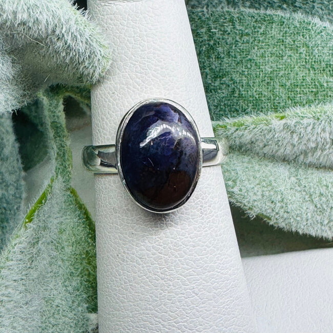Sugilite Rings - Size 6 Oval Bezel Set - Sterling Silver