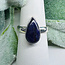 Sugilite Rings - Size 7 Teardrop Pear Bezel Set - Sterling Silver