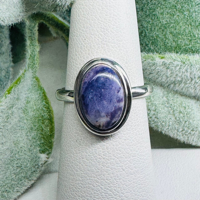 Tiffany Stone Rings - Size 7 Oval Raised Bezel Set - Sterling Silver