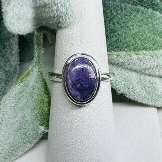 Tiffany Stone Rings - Size 8 Oval Raised Bezel Set - Sterling Silver