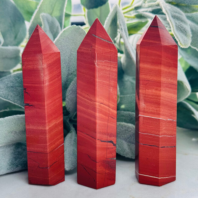 Red (Chestnut) Jasper Towers Points Generators - Large (3 - 5")
