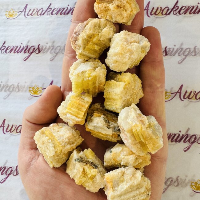 Yellow Tourmaline - Rough Raw Natural