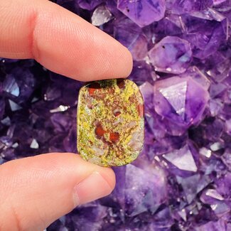Dragon’s (Dragons Blood Stone) Jasper Flat Stone - Mini Slab Slice