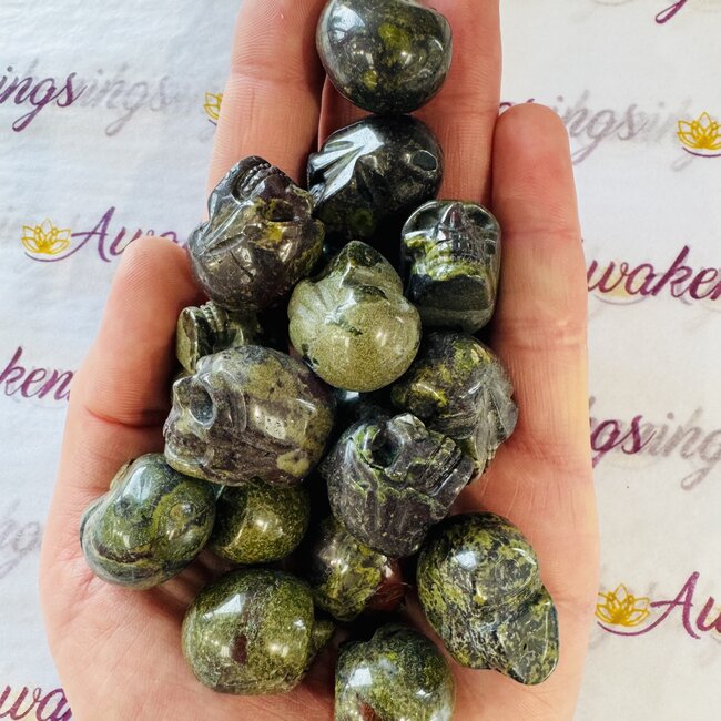 Dragons Blood Jasper Skull - Mini