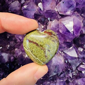 Dragon’s (Dragons Blood Stone) Jasper Hearts - Small