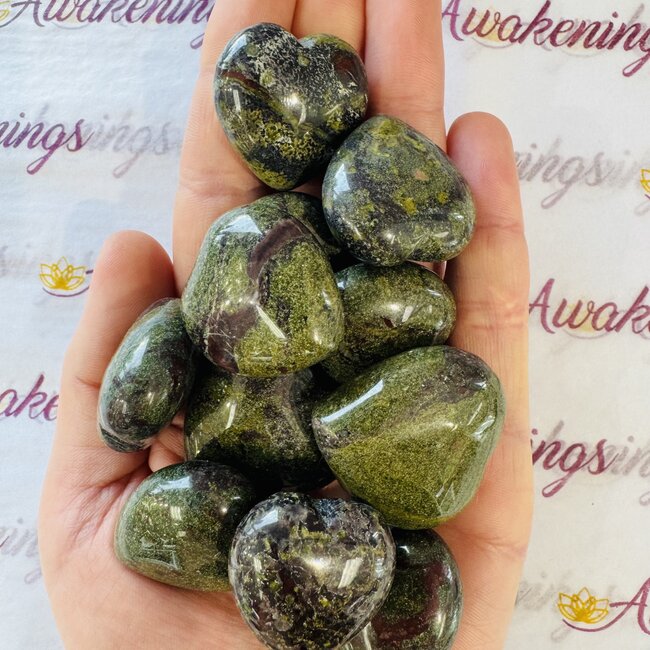 Dragon’s (Dragons Blood Stone) Jasper Hearts - Small