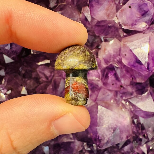 Dragons Blood Jasper Mushroom - Mini