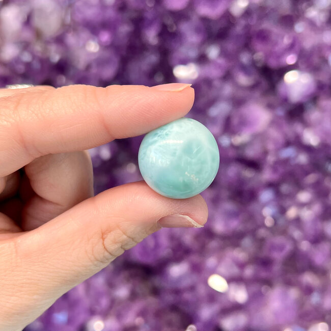 Larimar (Dolphin Stone) Sphere Orb - 20mm