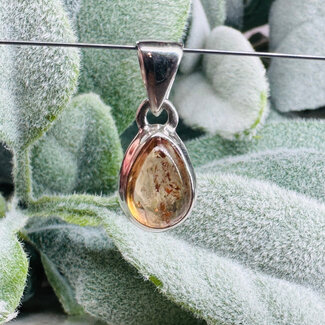 Imperial Topaz Pendants - Teardrop Pear #2 Bezel Set - Sterling Silver