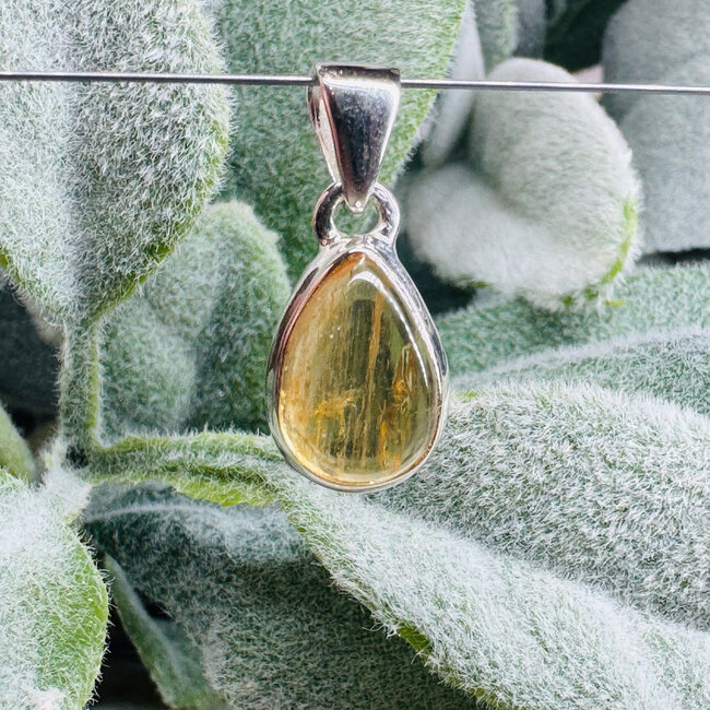 Imperial Topaz Pendants - Teardrop Pear #3 Bezel Set - Sterling Silver