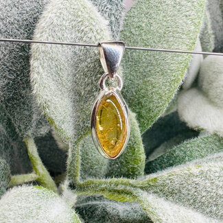 Imperial Topaz Pendants - Marquise Bezel Set - Sterling Silver