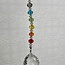 Chakra Suncatcher Sun Catcher with Faceted Crystal Prisms - Hangable (6") Home Decor Mirror Window