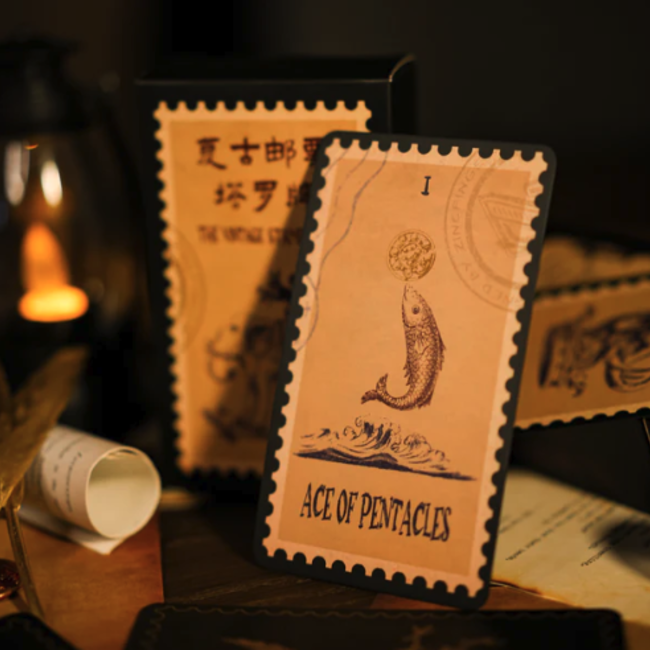 The Vintage Stamp Tarot Cards Deck