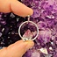 Amethyst Pendants - Ring Rough Raw Natural Point - Silver Plated