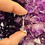 Amethyst Pendants - Ring Rough Raw Natural Point - Silver Plated