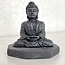 Shungite Sitting Buddha - Medium 3" Statue Statuary Carving Home Decor