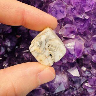 Crazy Lace Agate Cubes 1"