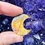 Crazy Lace Agate Crescent Moons - Medium