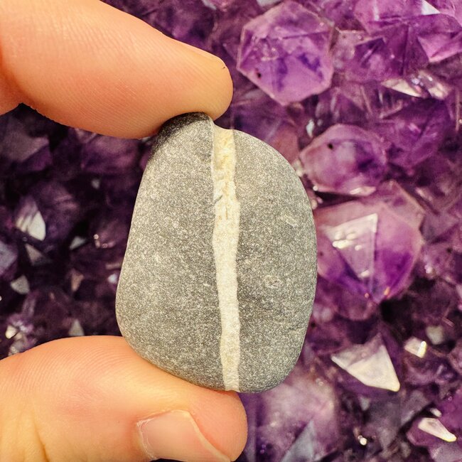 Irish Wishing Stone & White Calcite - Tumbled
