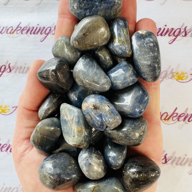 Blue Sapphire - Tumbled Smooth