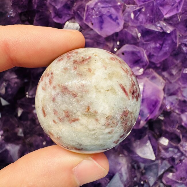 Ruby Pink (Rubellite)Tourmaline Sphere Orb - 40-45mm