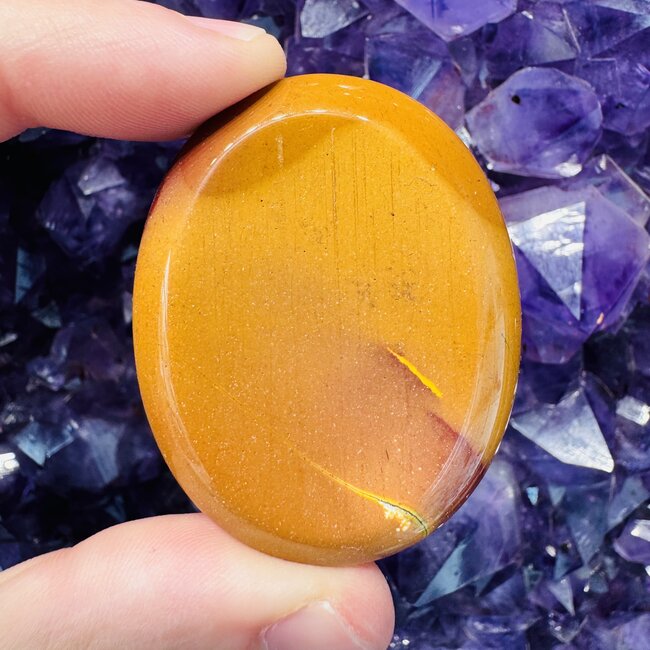 Mookaite Jasper Worry (Thumb Fidget Relaxation Pocket) Stones - Large Oval