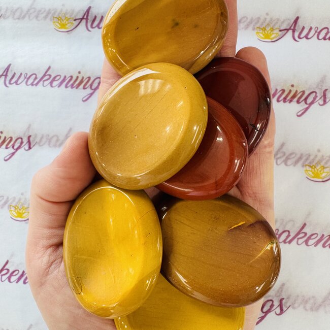 Mookaite (Mookite Mooakite Mook) Jasper Worry (Thumb Fidget Relaxation Pocket) Stones - Large Oval