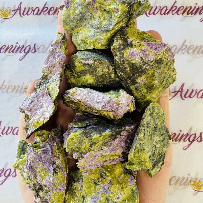 Stichtite in Serpentine (Atlantasite Atlantisite Tasmanite) - Rough Raw Natural