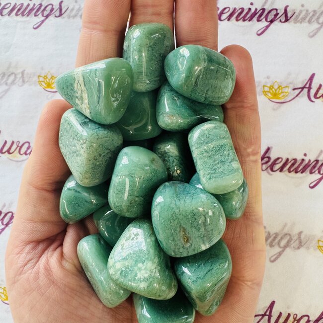 Mtorolite Chrome Chalcedony - Tumbled