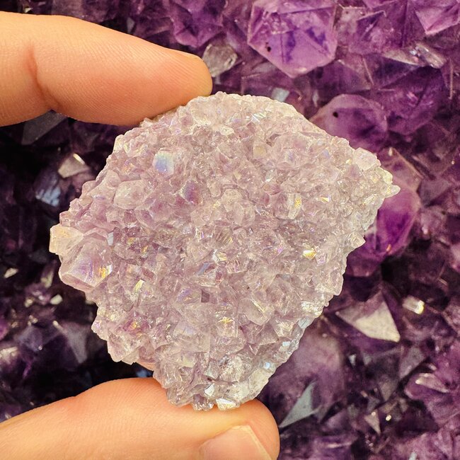 Purple Aura Amethyst - Large Rough Raw