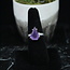 Amethyst Rings - Size 6 Pear Teardrop (Angled) Faceted - Prong Claw Set Sterling Silver
