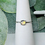 Ethiopian Opal Rings - Size 6 Round Circle - Prong Claw Set Sterling Silver
