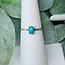 Turquoise Rings - Size 6 Oval - Prong Claw Set Sterling Silver
