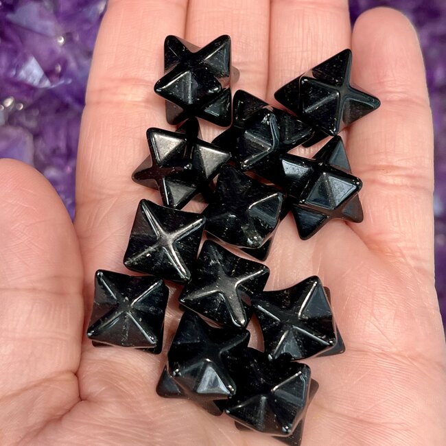 Black Obsidian Merkaba - Mini .5"