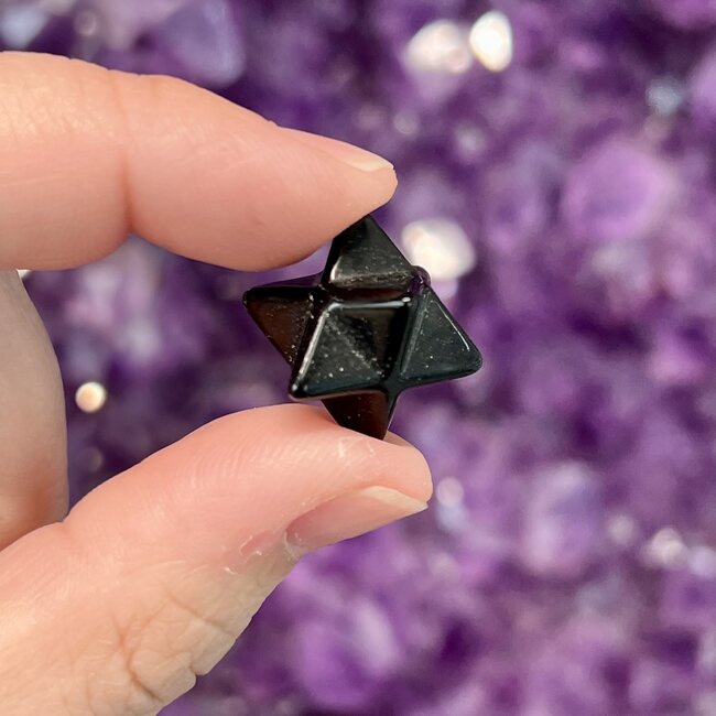 Black Obsidian Merkaba - Mini .5"