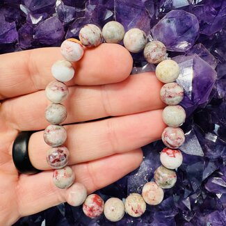 Cinnabite in Scapolite Cinnabrite Bracelets - 9mm