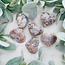 Flower Agate (Cherry Blossom) Hearts - Large